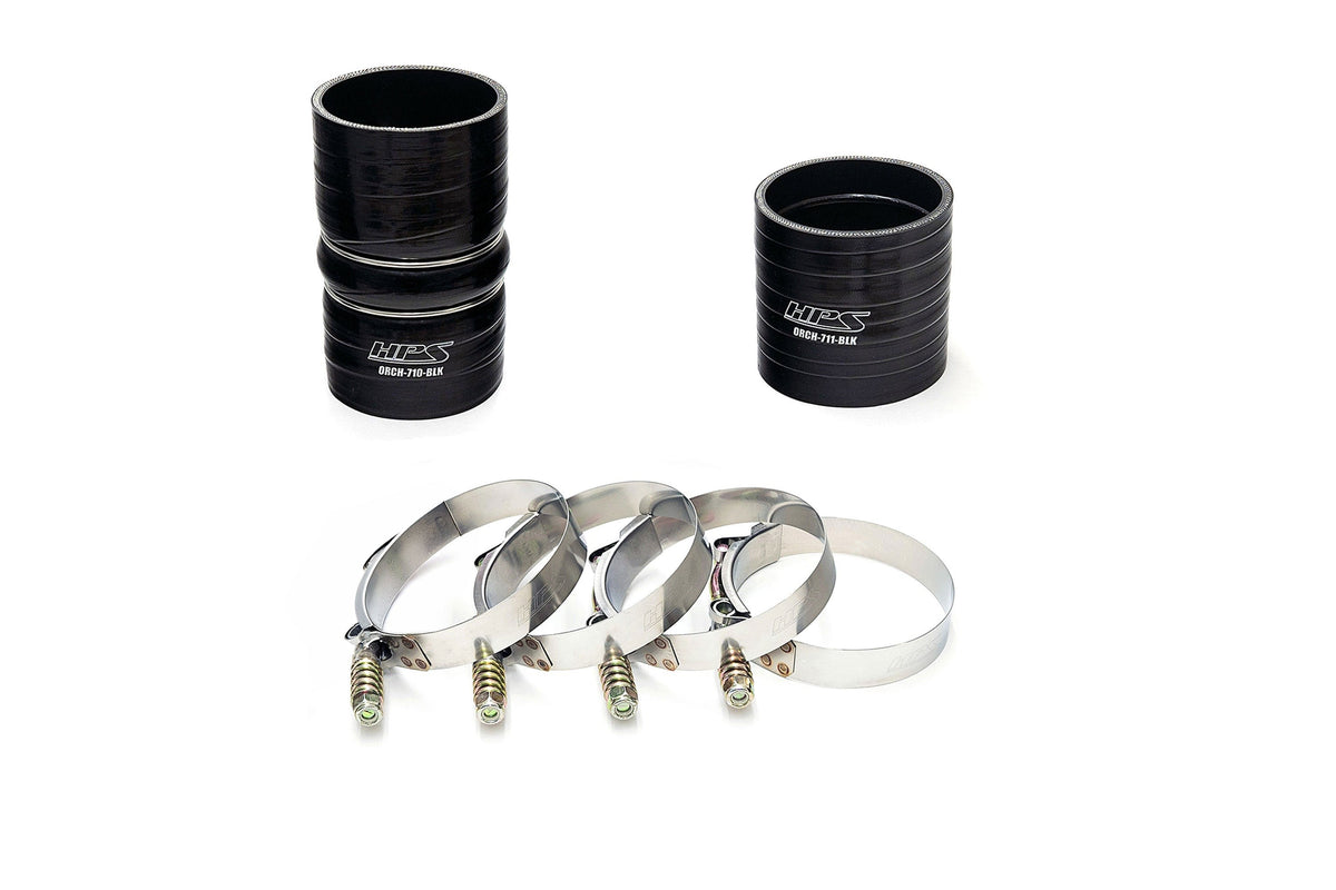 HPS Cold Side Charge Pipe with CAC Hose Intercooler Boots, 03-07 Ford F450 Superduty Powerstroke 6.0L Diesel Turbo