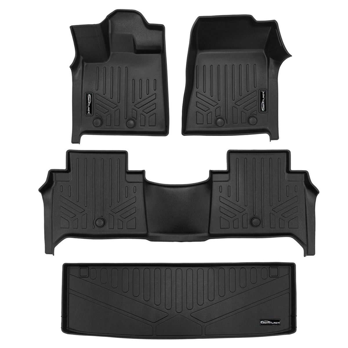 SMARTLINER Floor Liners for 2025-2026 Infiniti QX80 and 2025 Nissan Armada Bucket Seats & Center Console Only