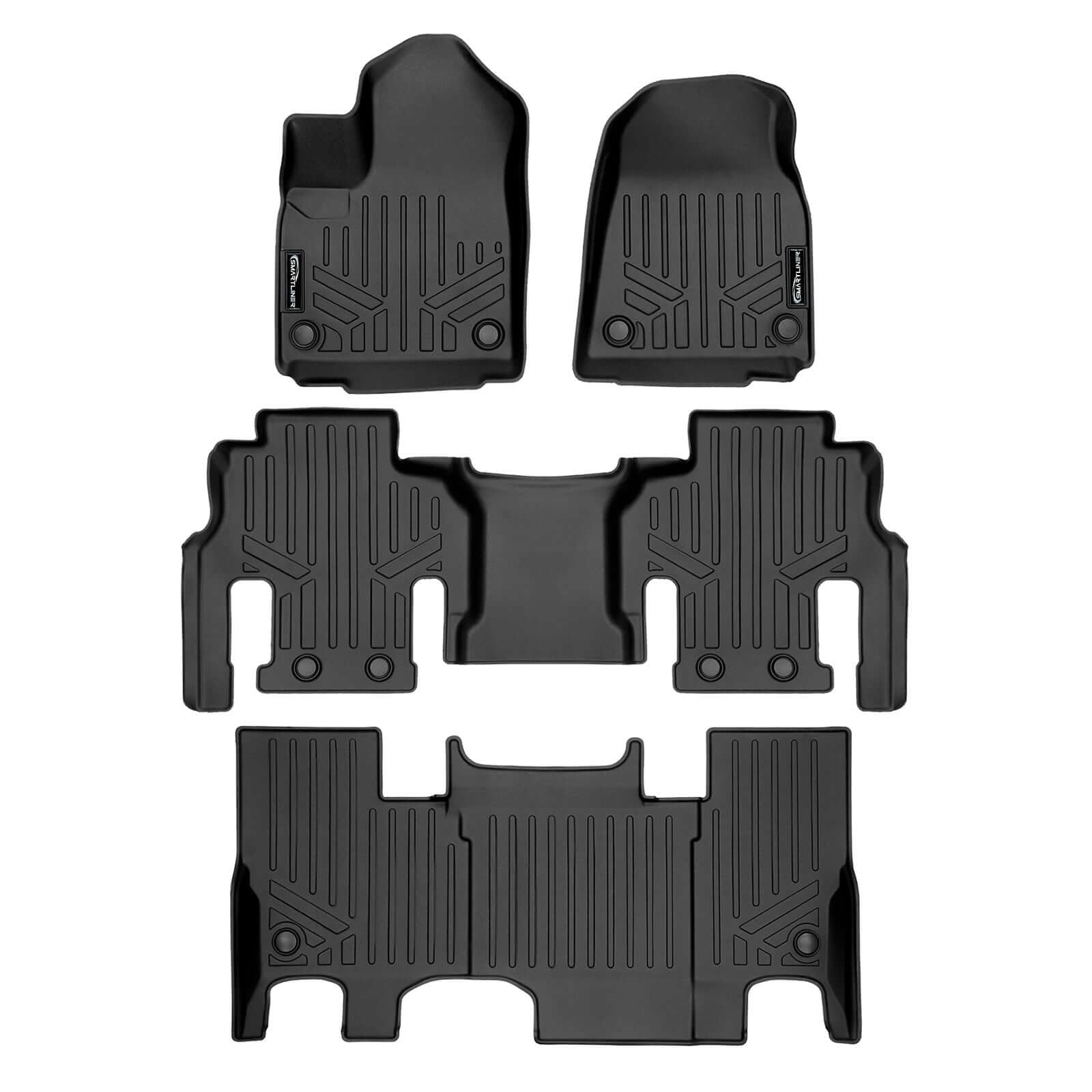SMARTLINER Floor Liners for 2022-2025 Jeep Grand Wagoneer (7 Passenger Model)