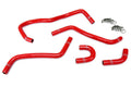 HPS Red Reinforced Silicone Radiator Hose Kit Yamaha 04-07 YXR450 YXR660 Rhino