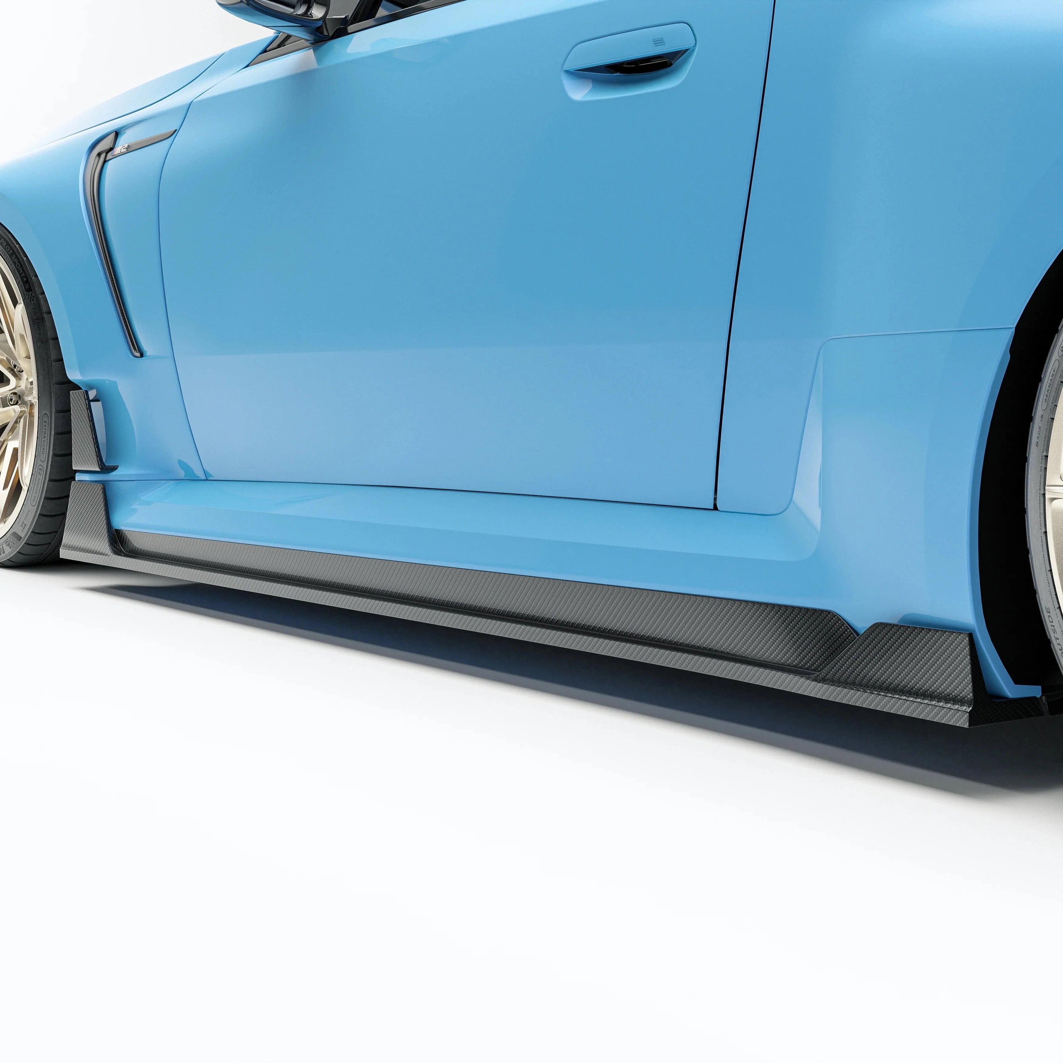 Revozport Carbon Fiber Side Skirts for BMW G80 G81 M3 2021-2024