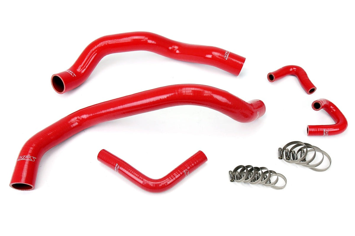 HPS Red Reinforced Silicone Radiator and Heater Hose Kit Coolant Ford 01-04 Mustang 3.8L 3.9L V6