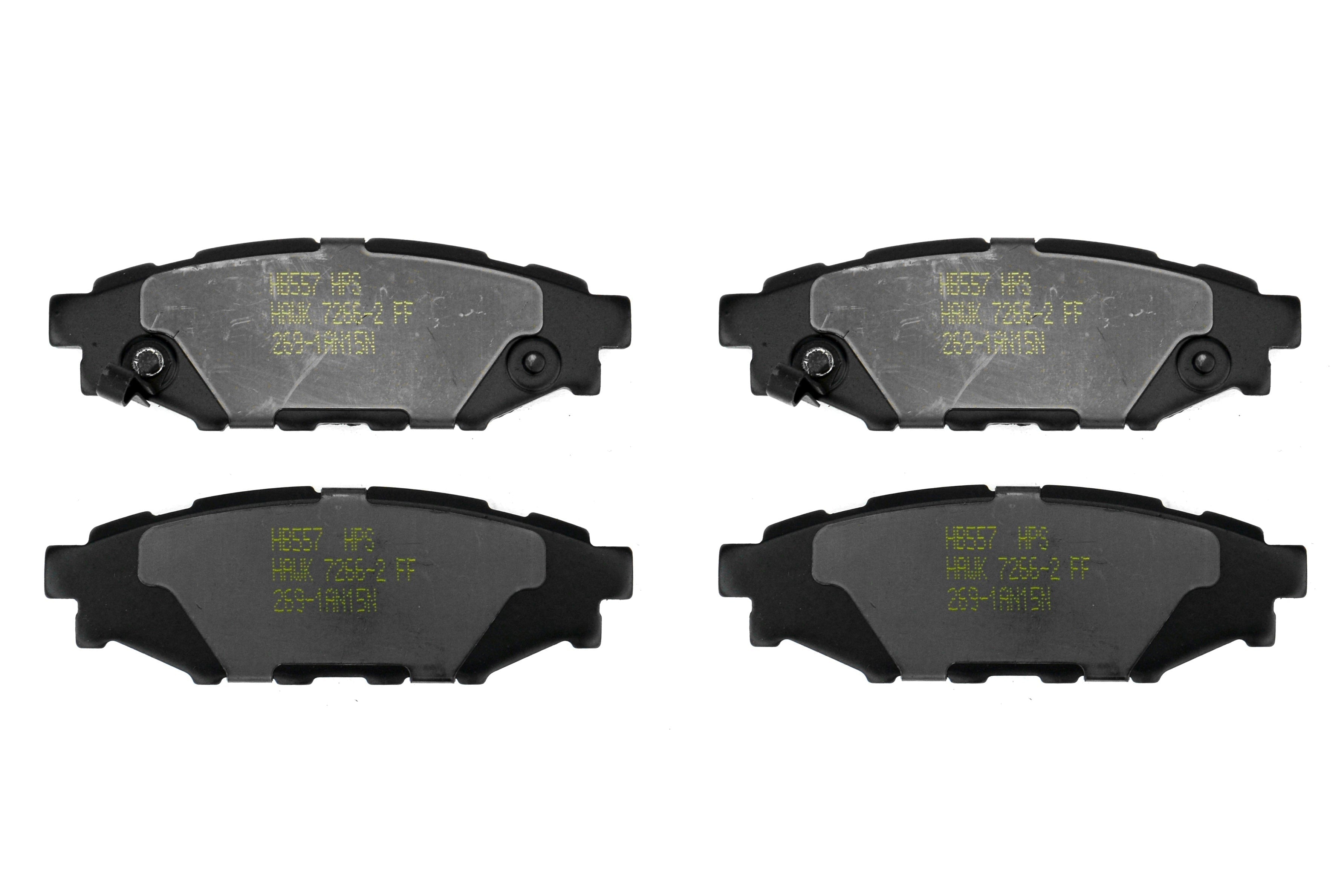 Hawk HPS Rear Brake Pads - Subaru (+15-21 WRX / 13-20 BRZ / 09-17 Forester / 08-16 Impreza / 05-14 Legacy / 06-14 Outback)