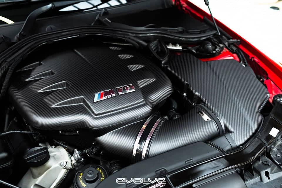 Eventuri BMW E9X M3 (S65) Black Carbon Inlet Plenum - Matte