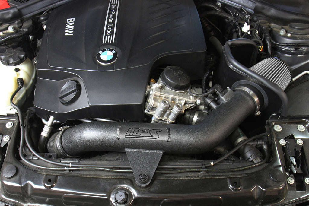 HPS Performance Air Intake Kit with Heat Shield 2016-2018 BMW M2 F87 3.0L Turbo N55, 827-625
