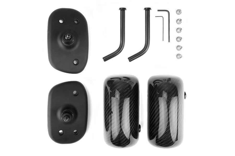 APR Performance Carbon Fiber Mirrors Formula GT3 Black Base - 2013-2021 Scion FR-S / Subaru BRZ / Toyota 86