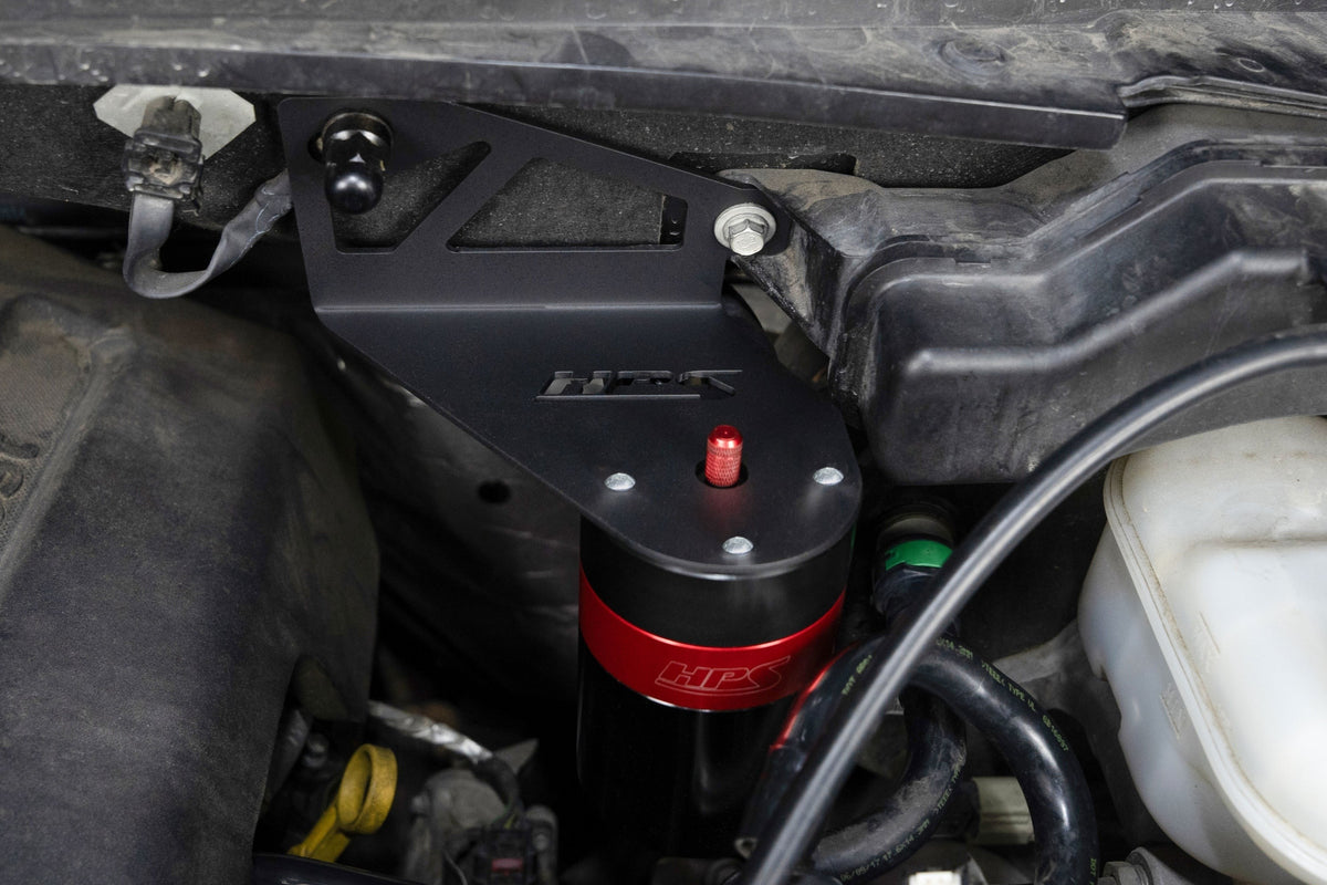 HPS Performance Aluminum Oil Catch Can Kit 2015-2020 Ford F150 2.7L V6 Turbo, 860-028