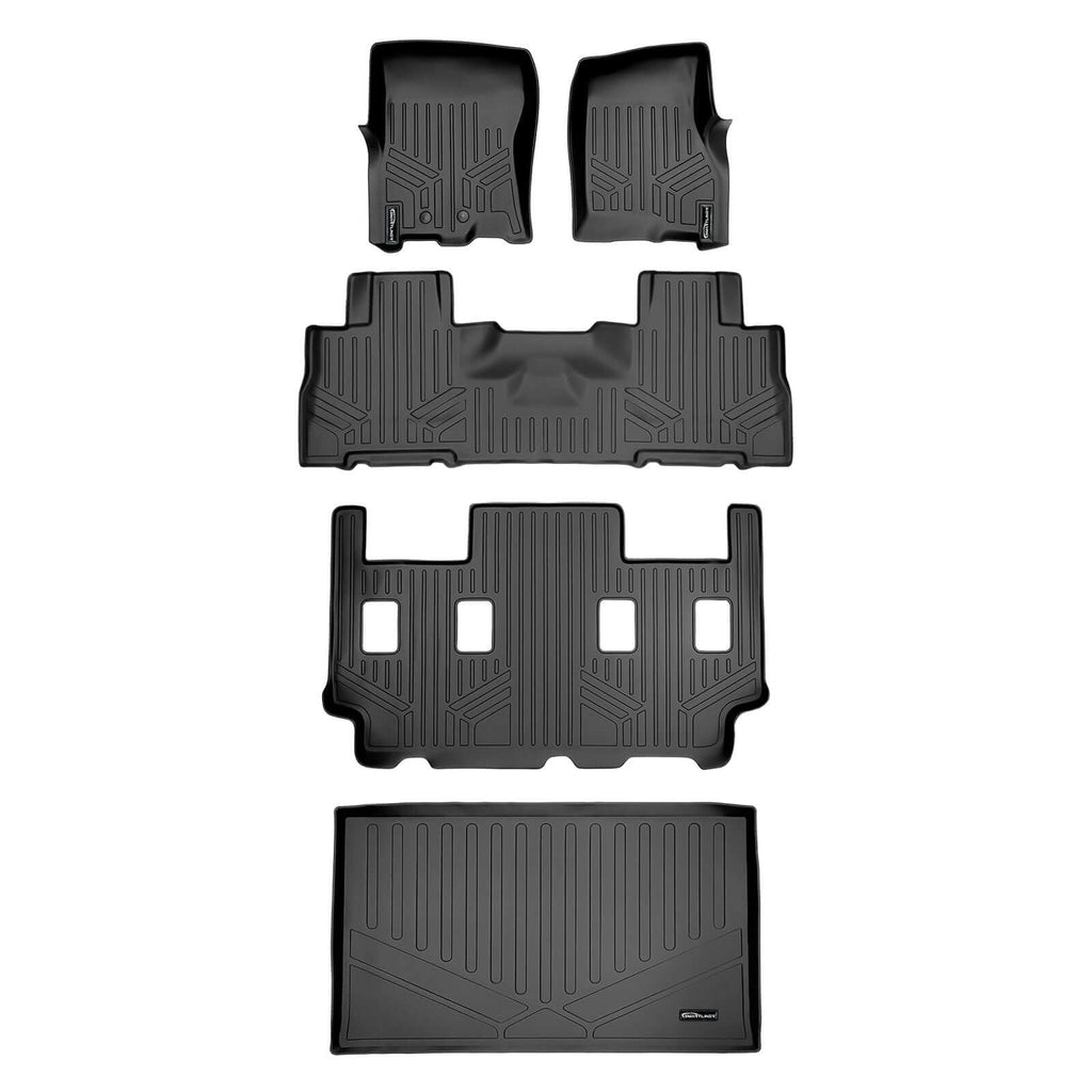 SMARTLINER Custom Fit Floor Liners For 2011 - 2017 Ford Expedition EL/ Lincoln Navigator with 2nd Row Bucket Seats (without Console)
