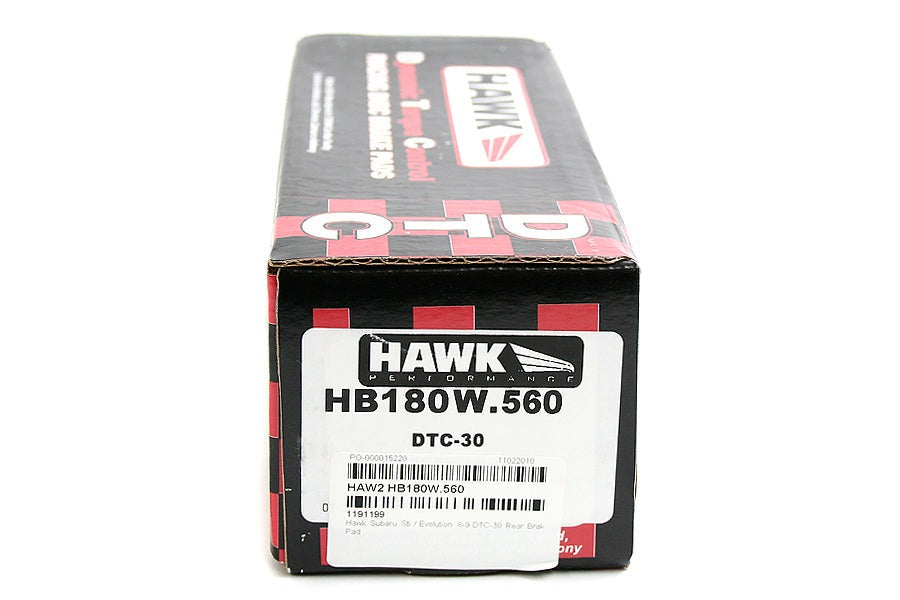 Hawk DTC-30 Rear Brake Pads - Subaru Models (inc. 2004-2017 Subaru STI)