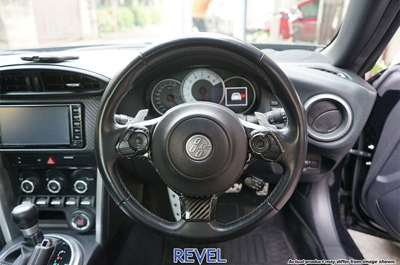 Revel GT Dry Carbon Steering Wheel Cover Inserts 3PC - 2017-2020 Subaru BRZ / Toyota 86