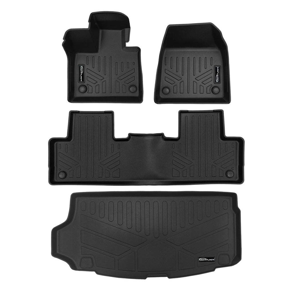 SMARTLINER Custom Fit Black For 2025-2026 Volvo EX90 Electric. Fits 6 Passenger Model