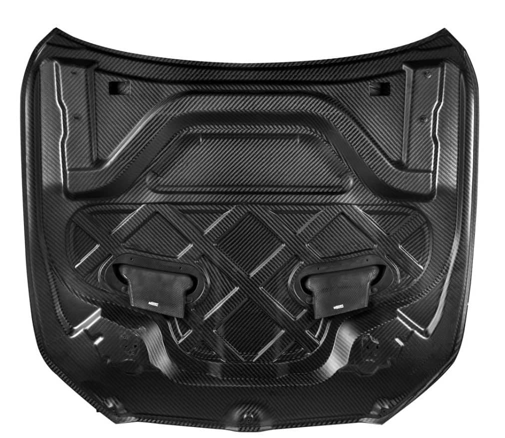 G90 M5 SQ Style Dry Carbon Fiber Vented Hood Inlet and Trim