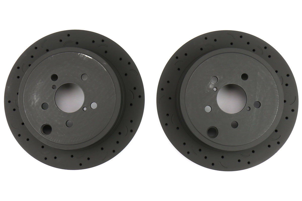 Hawk Talon Cross Drilled and Slotted Rear Rotor Pair - 2013-2016 Scion FR-S / 2013-2020 Subaru BRZ / 2017-2019 Toyota 86