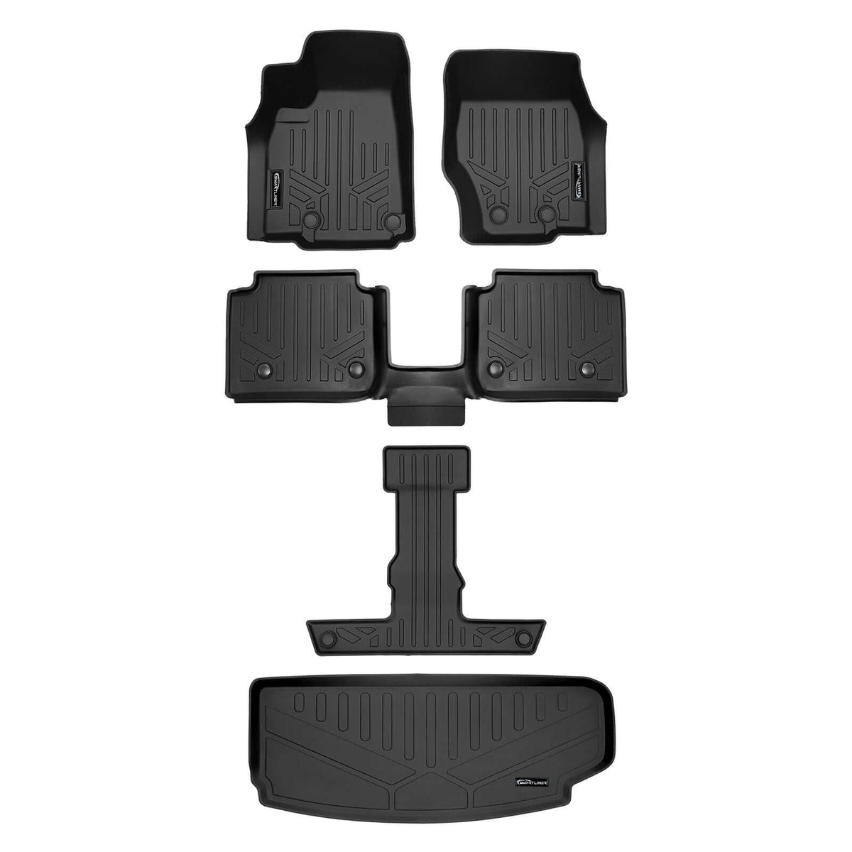 SMARTLINER Floor Liners for 2021-2026 Jeep Grand Cherokee L (2nd Row Bucket) With Center Console