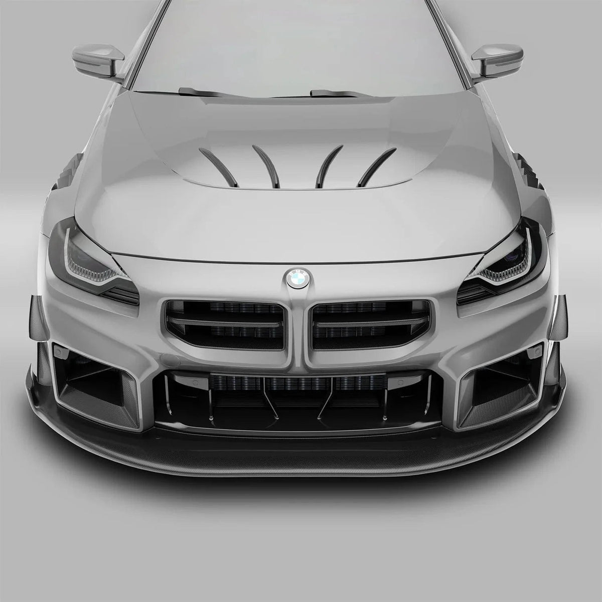 Revozport Carbon Fiber Front Splitter for BMW G87 M2 G80 G81 M3 G82 G83