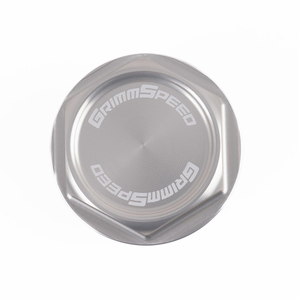 GrimmSpeed V2 Bolt Oil Cap - Silver - Subaru Universal