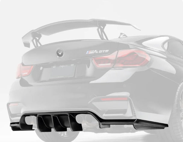 Vorsteiner BMW F8X M3/M4 VRS/EVO PROGRAM (2014 - 2018) VRS GTS-V Aero Rear Diffuser Carbon Fiber PP 1x1 Glossy