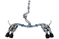 Invidia Gemini R400 Quad Tip Exhaust - Black Tips - 2015-2021 Subaru WRX / STI
