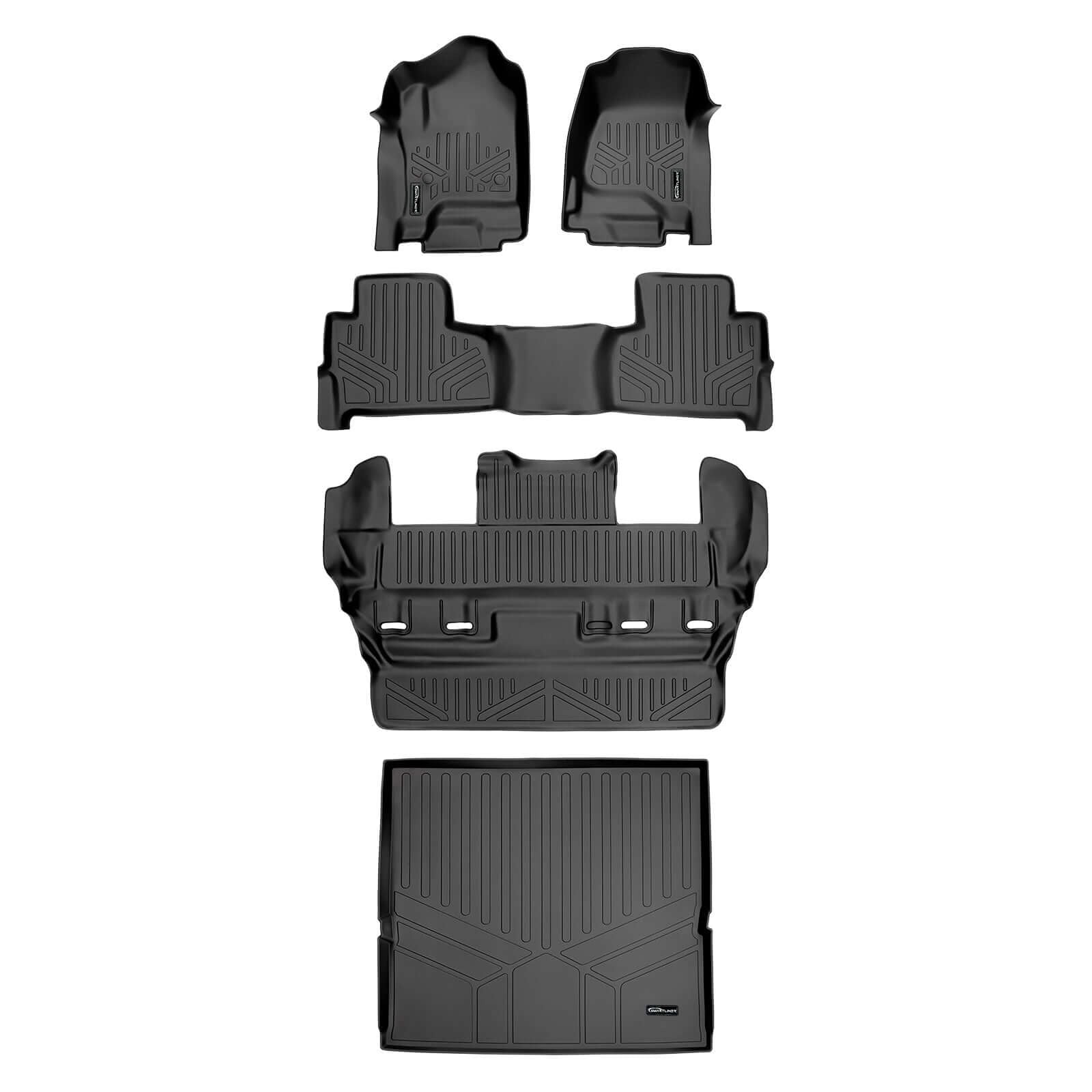 Smart TrimTM Floor Liners For 2015-2020 Chevrolet Tahoe / GMC Yukon (2nd Row Bucket)