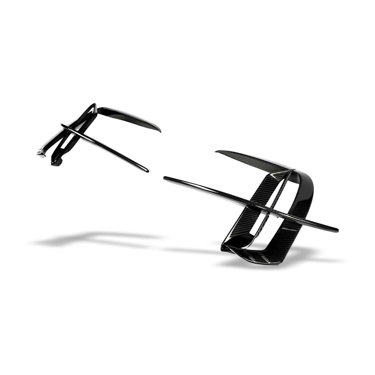 Revozport Carbon Fiber Front Bumper Canards (Pre-LCI) - Audi 4M RSQ8