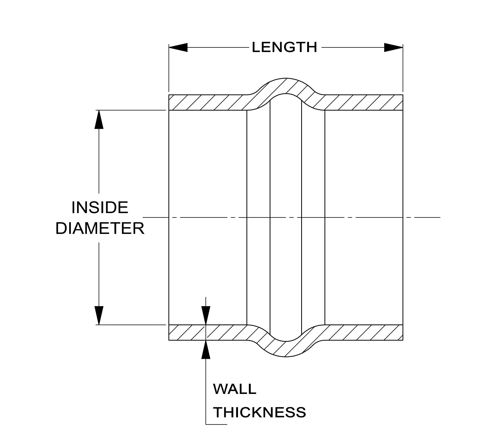 HPS 2-1/4" Silicone Single Hump Coupler Hose Hot Side, Ultra High Temp 4-ply Aramid Reinforced, Max. Temperature: 500F