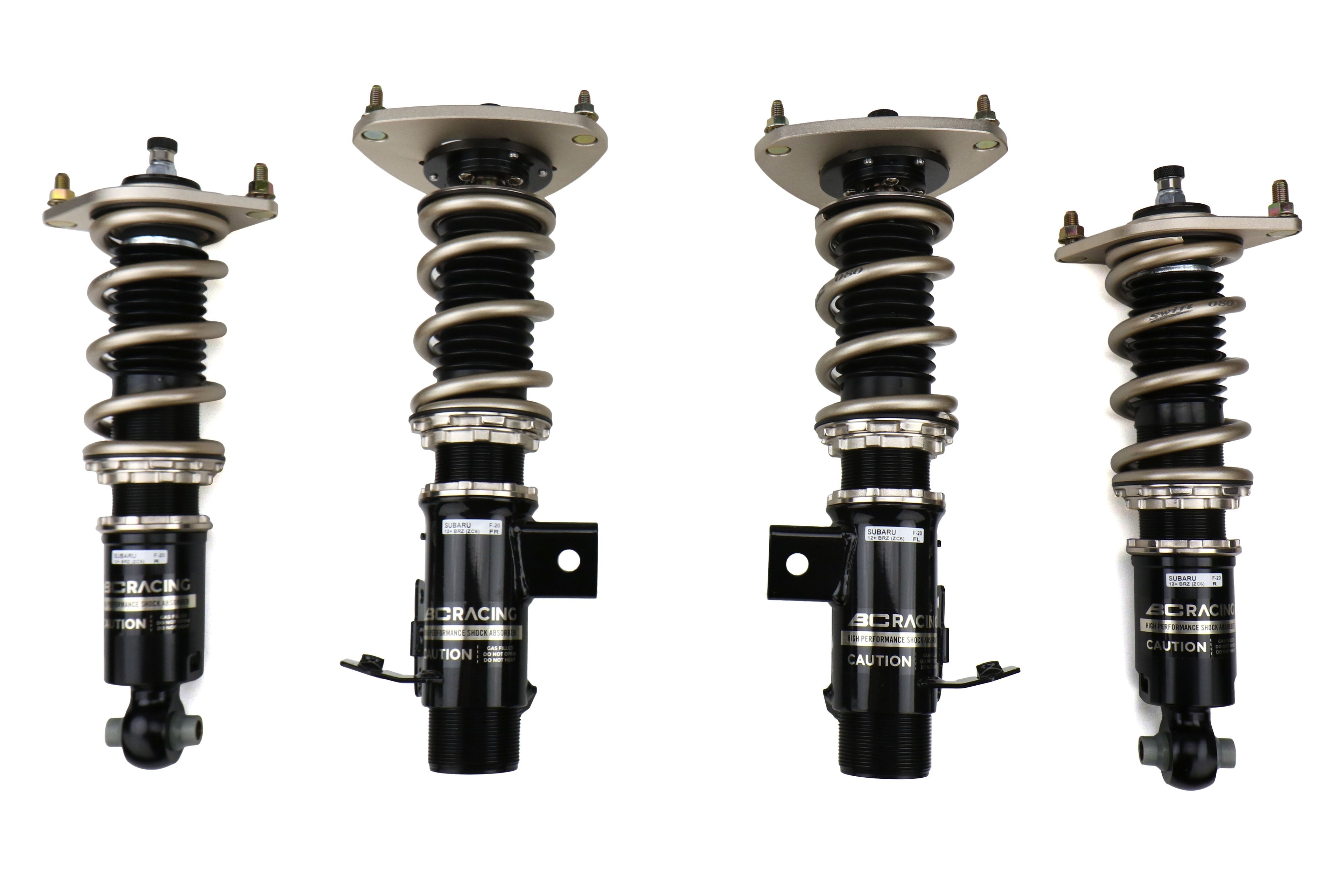 BC Racing BR Coilovers w/ Swift Springs (8K Front / 8K Rear) - 2013-2016 Scion FR-S / 2013-2020 Subaru BRZ / 2017-2020 Toyota 86