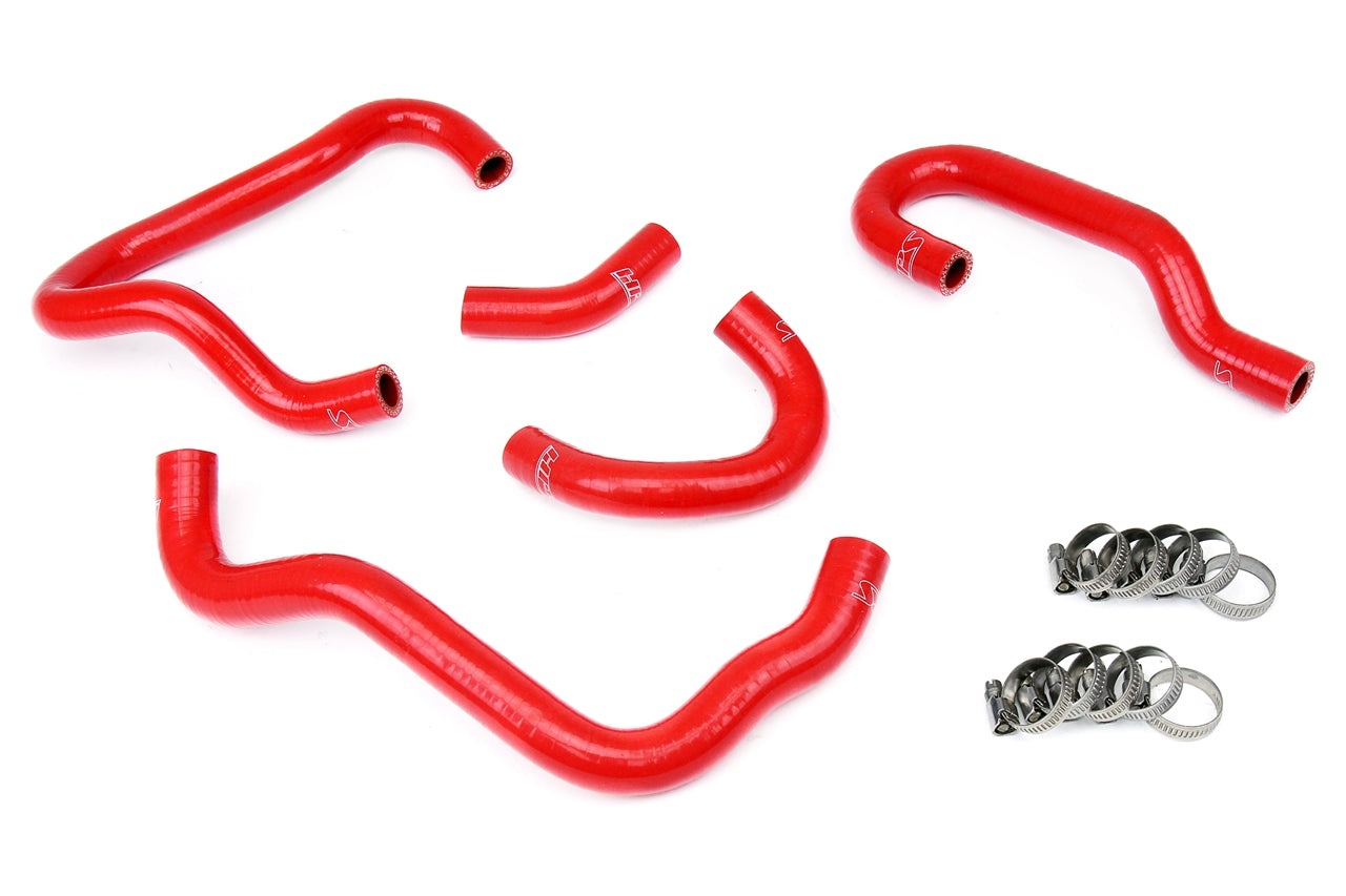 HPS Red Reinforced Silicone Heater Hose Kit Honda 06-09 S2000