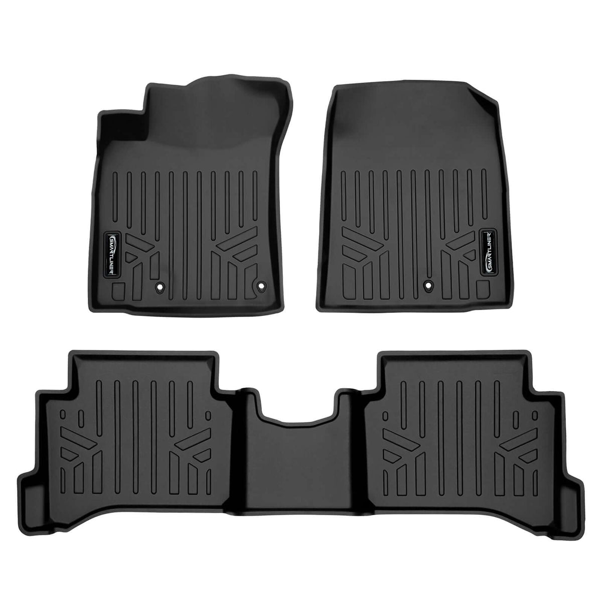 SMARTLINER Floor Liners for 2019-2022 Hyundai Ioniq Hybrid Blue Trim no Subwoofer in Cargo Area (Does Not Fit Electric Models)
