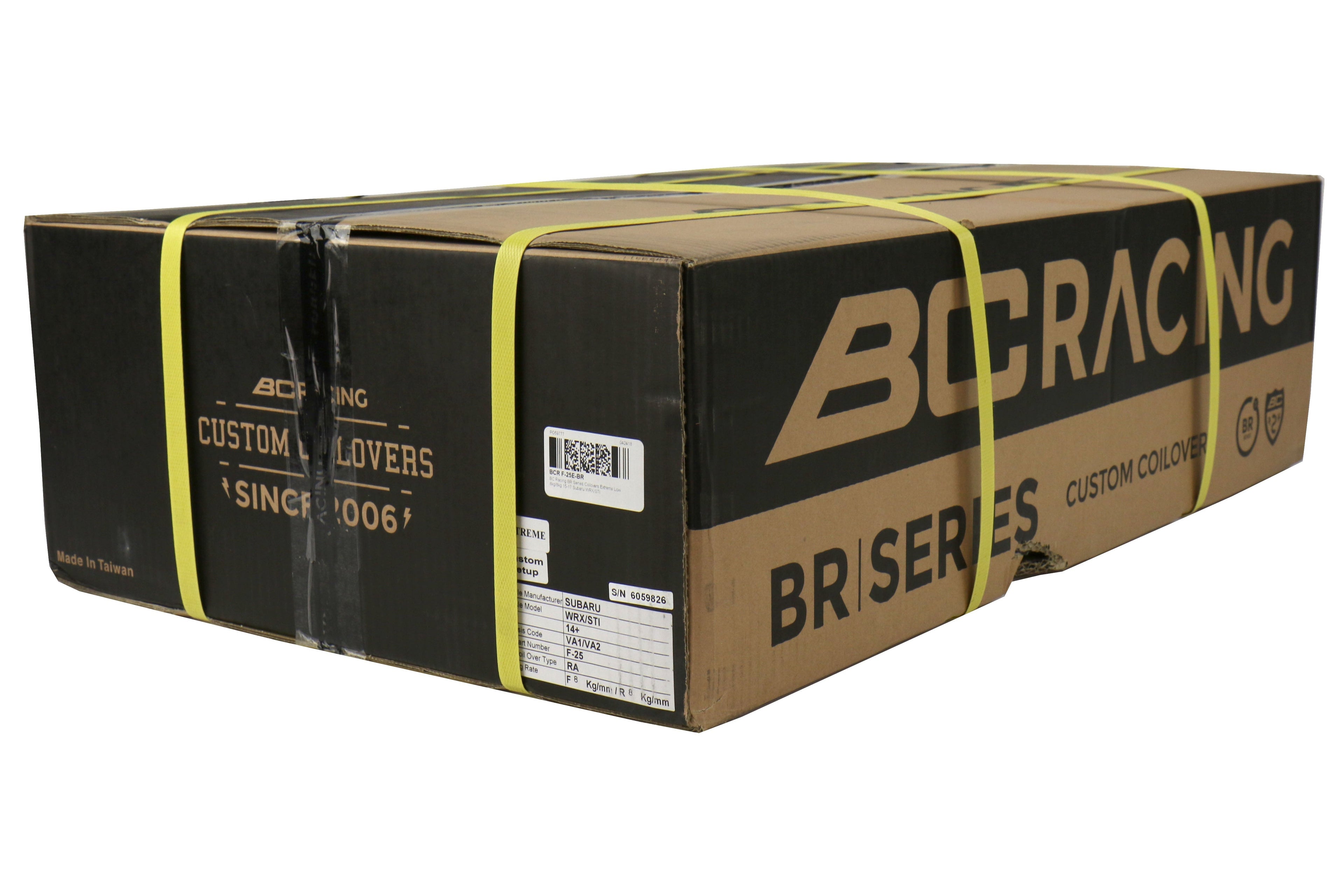 BC Racing BR Series Coilovers Extreme Low 8kg/8kg - 2015-2017 Subaru WRX/STI