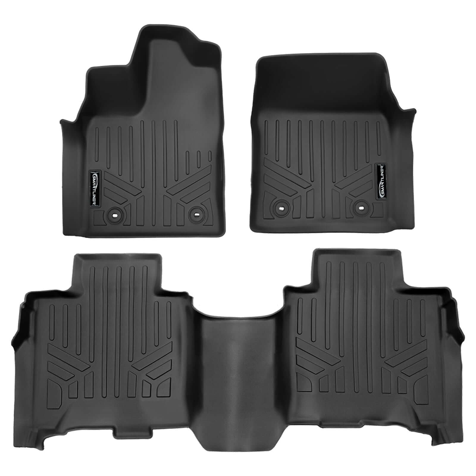 SMARTLINER Floor Liners for 2023-2026 Toyota Sequoia (7 Passenger Model with Center Console)