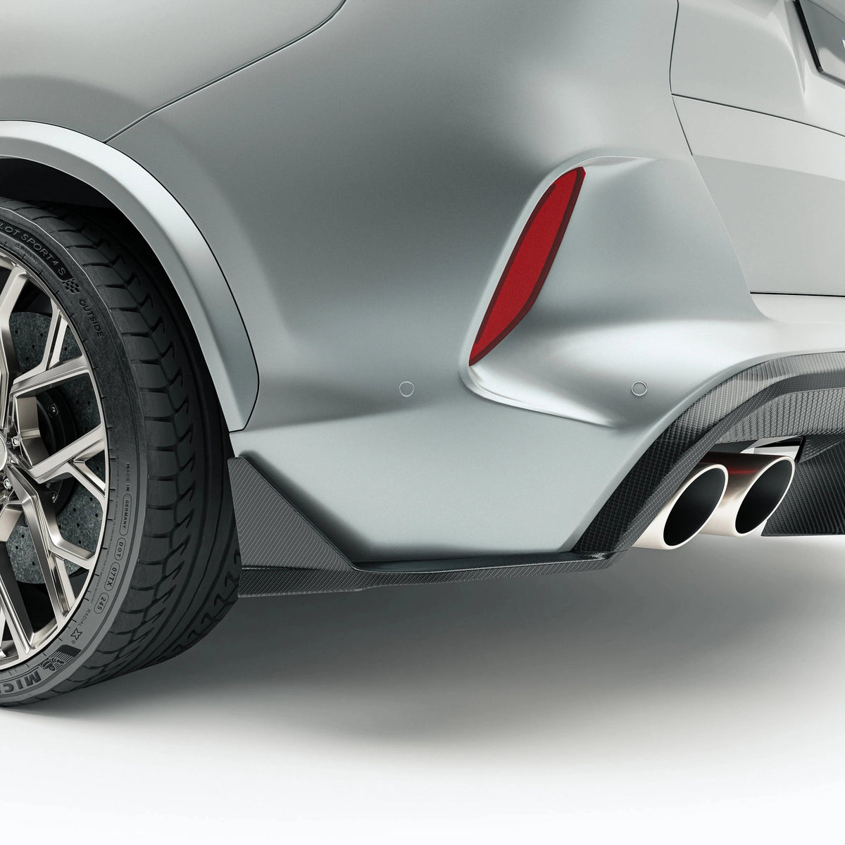 Revozport Carbon Fiber Rear Diffuser for BMW X5M F95 LCI (2023+)