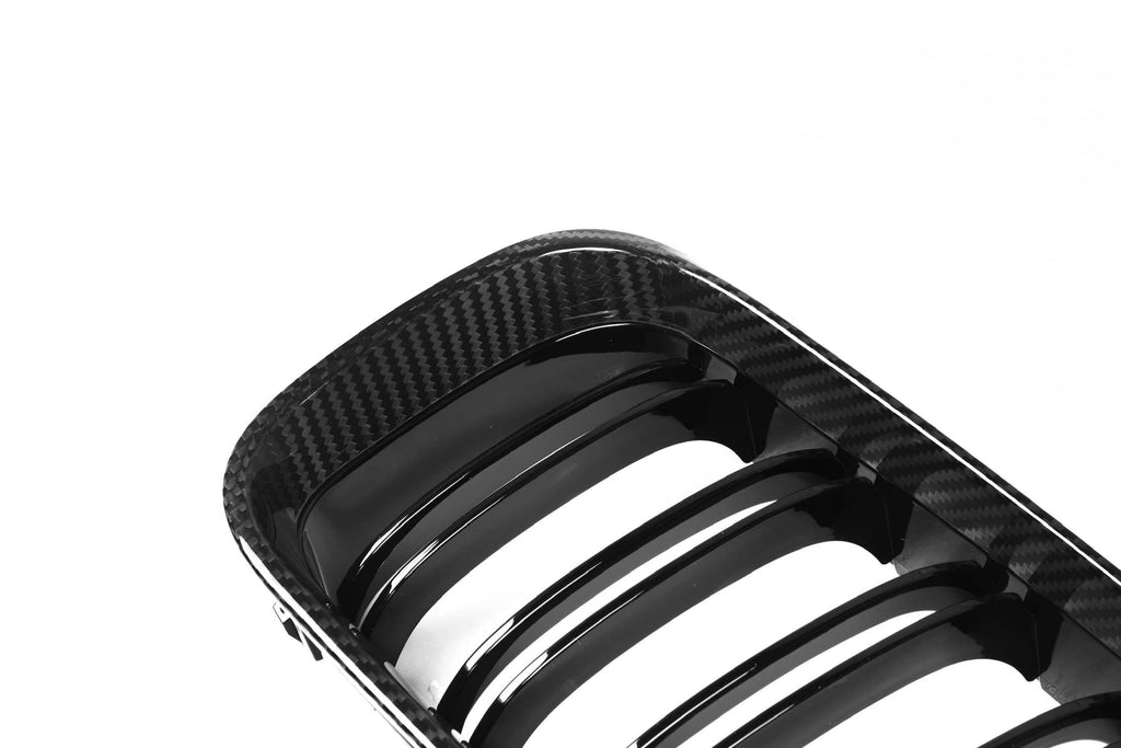 6 Series F06 Double Slat Dry Carbon Fiber Grill