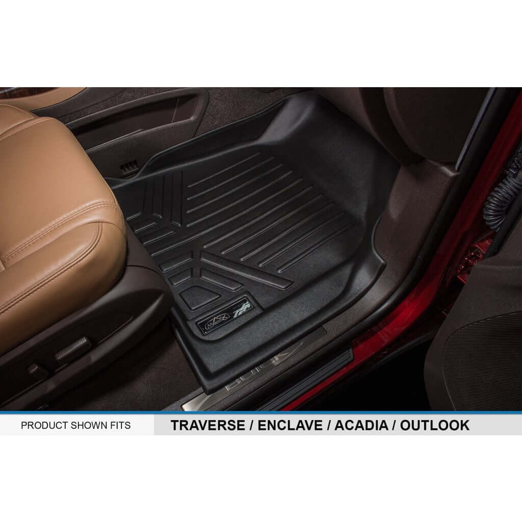 SMARTLINER Floor Liners for Traverse/Enclave/Acadia/Outlook ((2nd Row Bench))