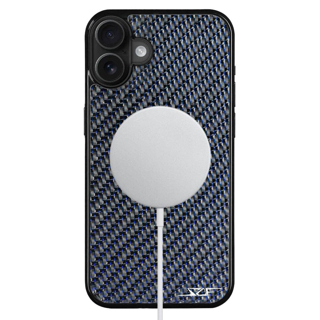iPhone | Blue Lace Carbon Fiber Case | CLASSIC Series