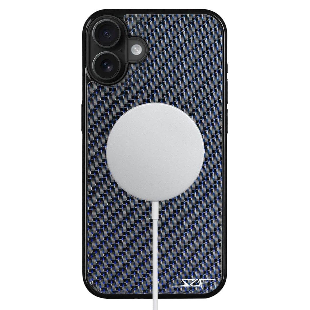 iPhone | Blue Lace Carbon Fiber Case | CLASSIC Series