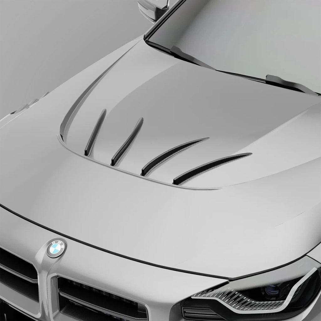 Revozport BMW M2 G87 Carbon Fiber Hood Strakes