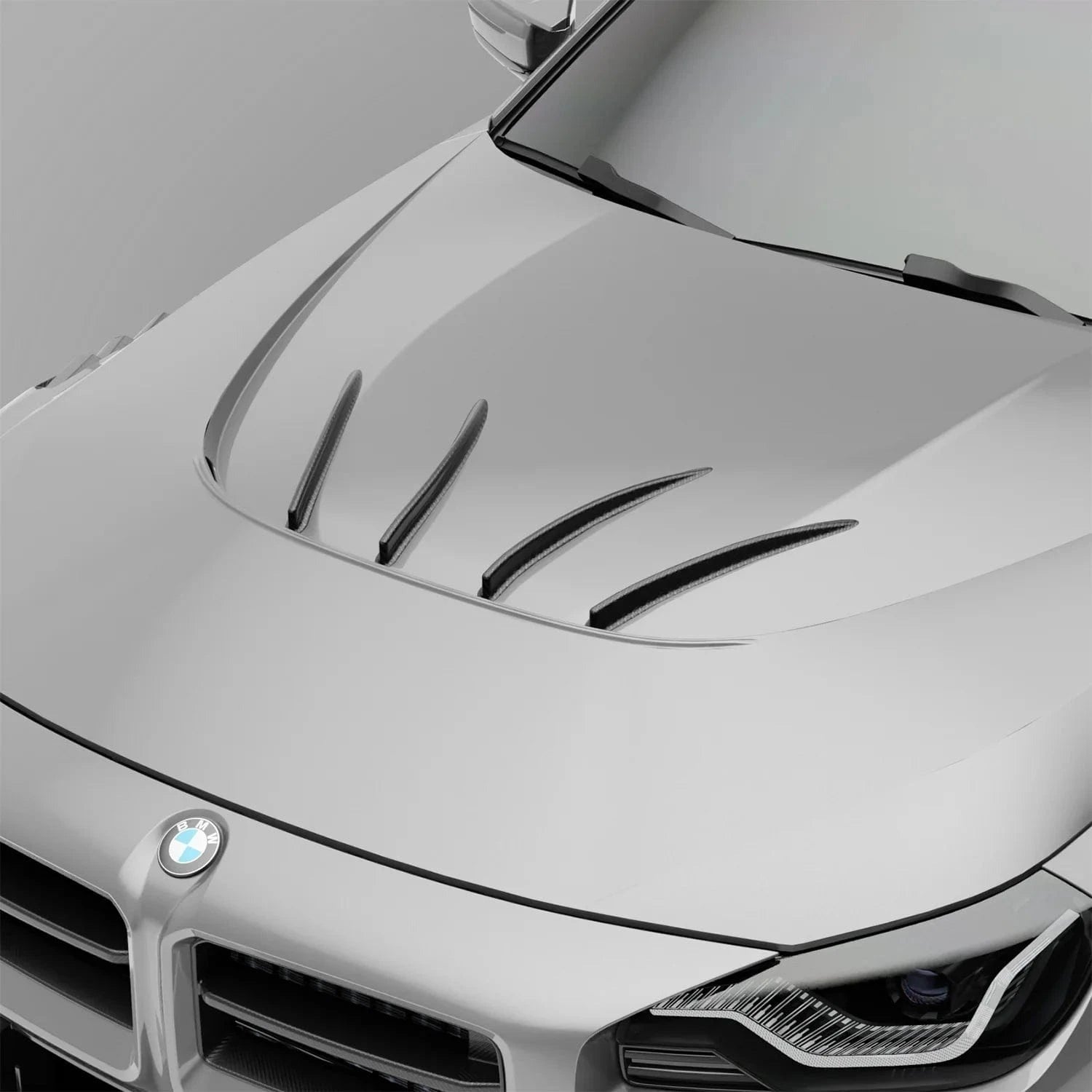 Revozport BMW M2 G87 Carbon Fiber Hood Strakes