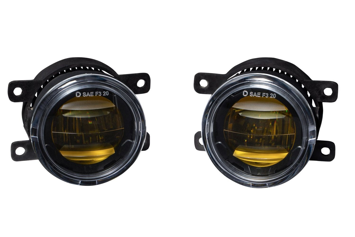 Diode Dynamics Elite Foglamp Type A (Non-Modular) - Yellow (Set of 2) - Subaru/Ford Models (Inc. 2015-2021 WRX / 2015-2017 STI, Ranger, Bronco, Mustang)
