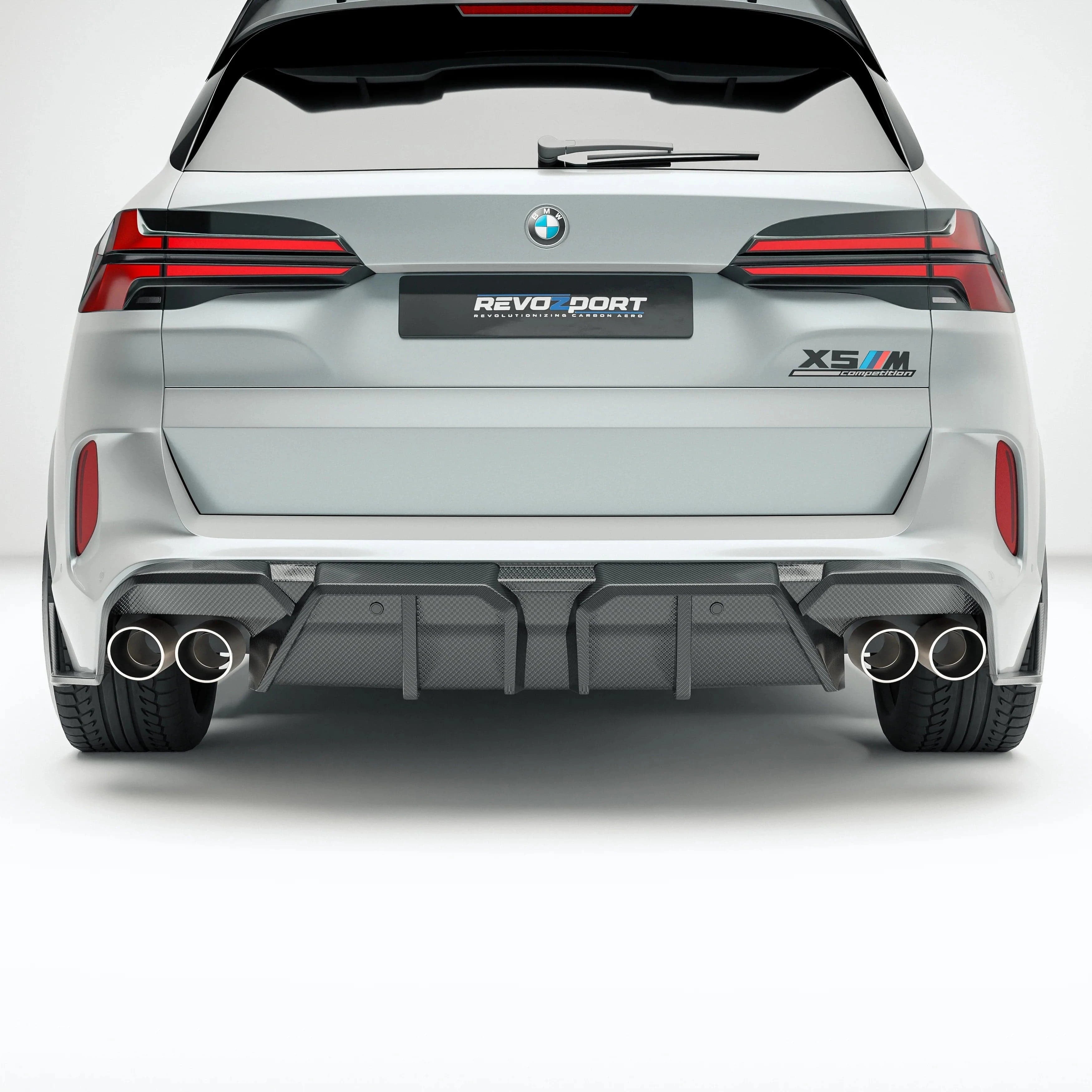 Revozport Carbon Fiber Rear Diffuser for BMW X5M F95 LCI (2023+)
