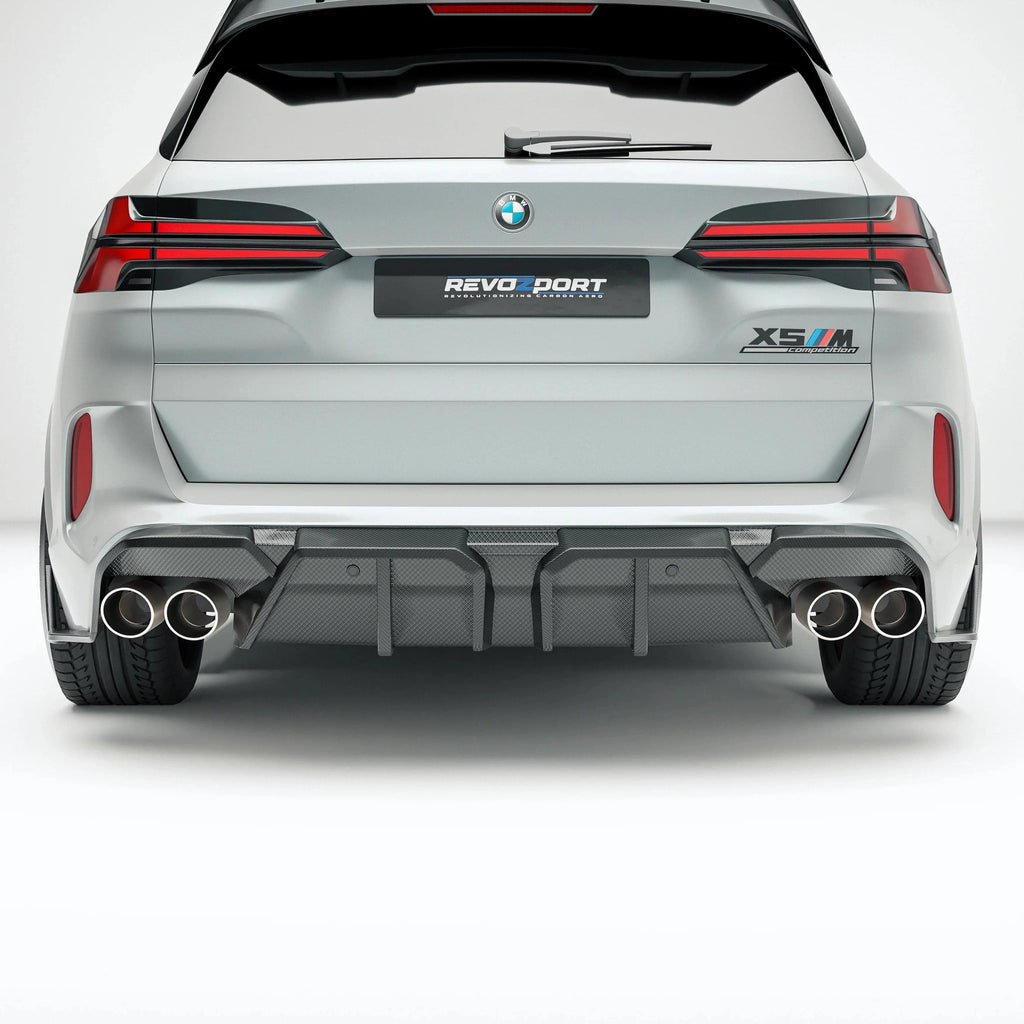 Revozport Carbon Fiber Rear Diffuser for BMW X5M F95 LCI (2023+)