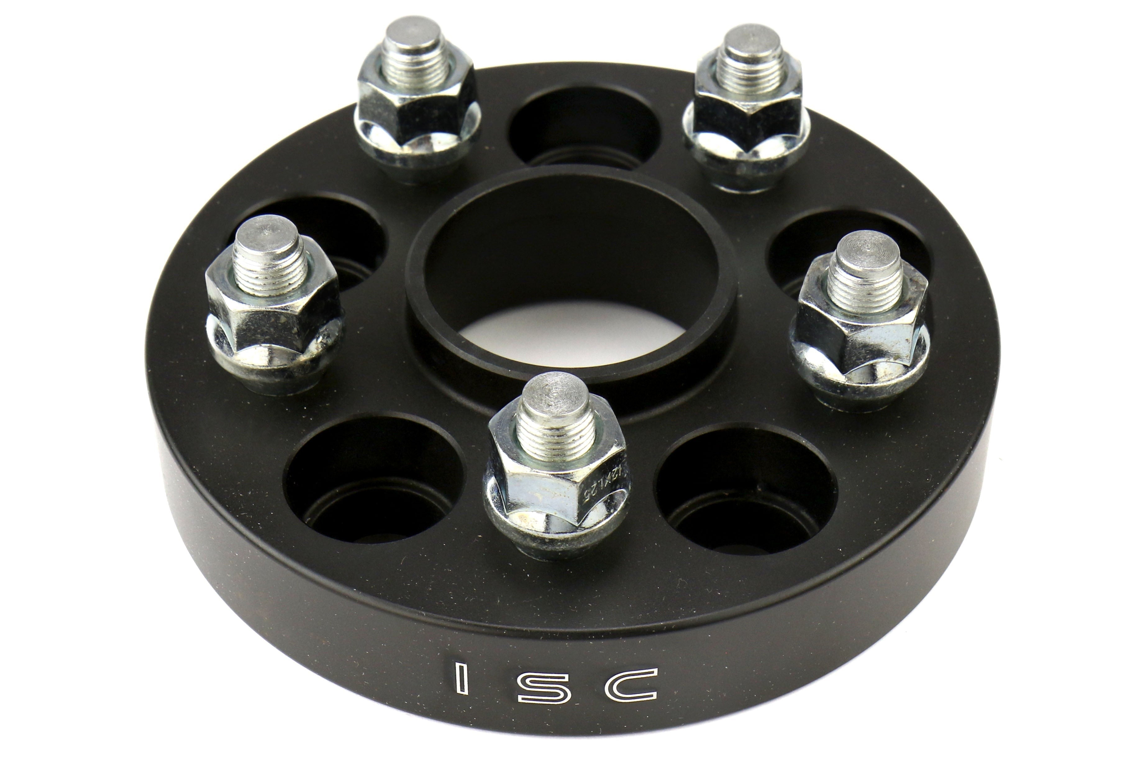 ISC Suspension Wheel Spacers 5x100 25mm Black Pair - Subaru Models (inc. 2002-2014 WRX