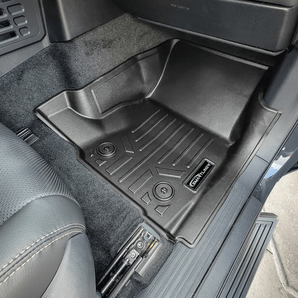 SMARTLINER Floor Liners for 2024-2026 Toyota Tacoma Double Cab (Only Fits[2nd Row Storage]