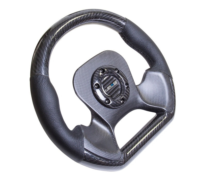 NRG Carbon Fiber Steering Wheel 320mm Carbon Fiber Center Plate - Universal