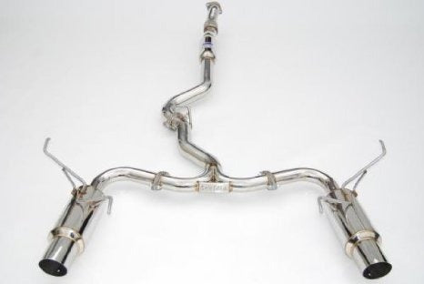 Invidia Dual N1 Resonated Exit Exhaust (Polished) - 2008-2014 Subaru WRX / STI (Sedan Only) / 2009-2014 Forester XT