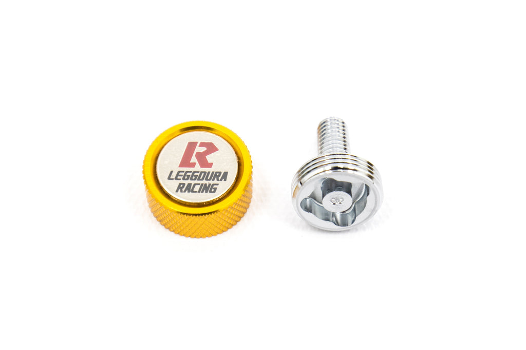 Project Kics Leggdura Racing 2pc License Plate Lock Bolts - Universal