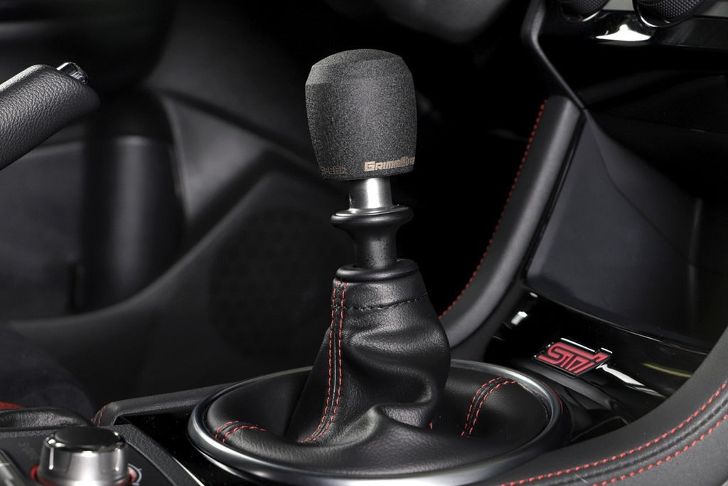 GrimmSpeed Stubby Shift Knob - Stainless Steel Black - M12x1.25 - Manual Subaru/Ford