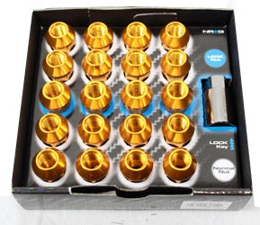 NRG 100 Series Open Ended Lug Nuts : Rose Gold (LN-110-21RG) - M12x1.25