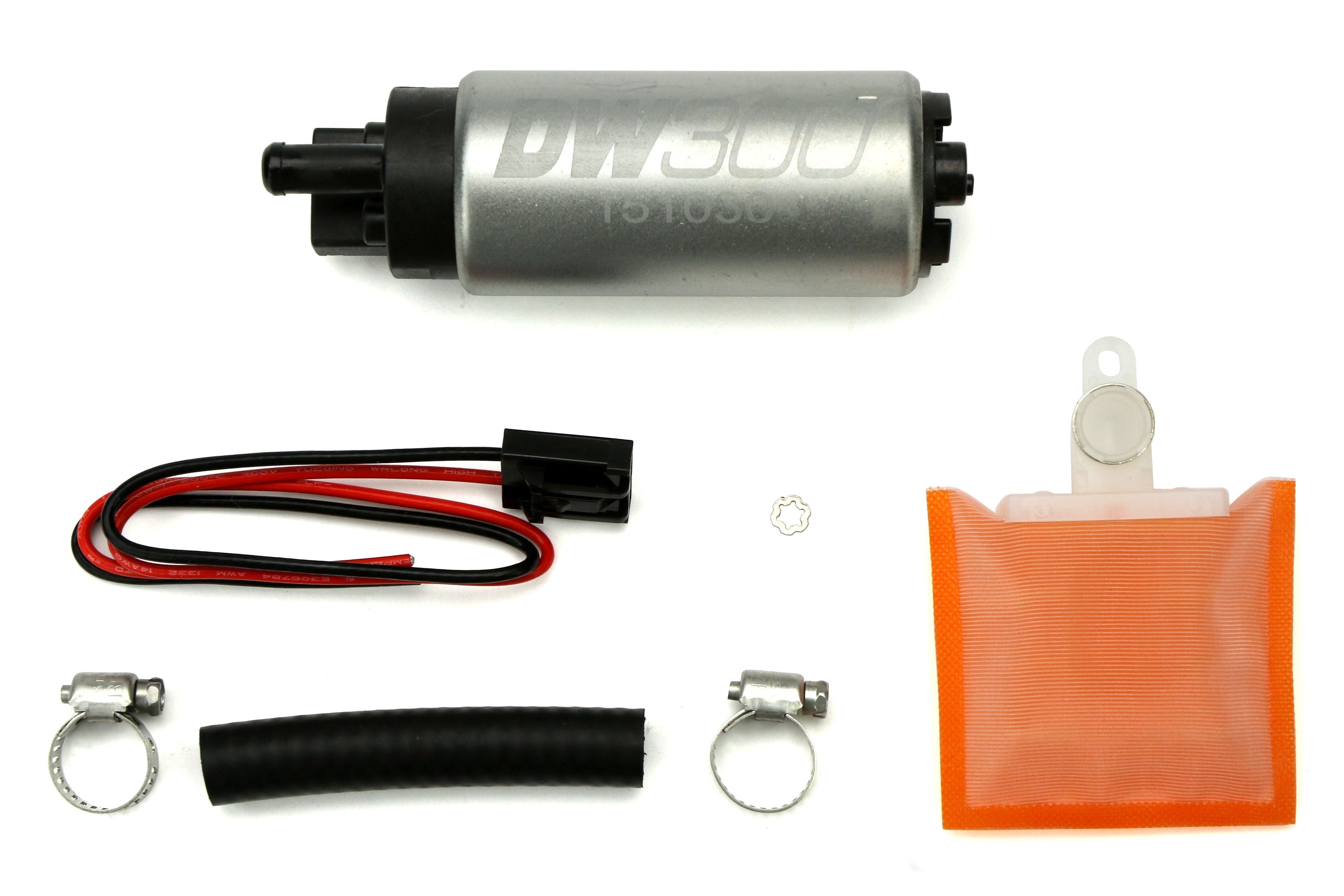 DeatschWerks DW300 Series Fuel Pump w/ Install Kit - Universal