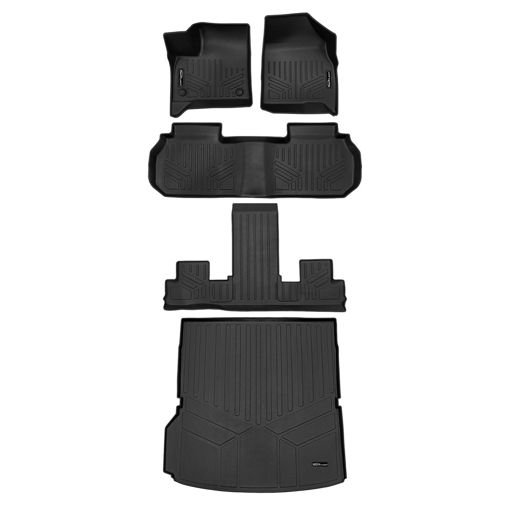 SMARTLINER Floor Liners for 2024-2026 GMC Acadia/Chevrolet Traverse/Buick Enclave (2nd Row Bucket)