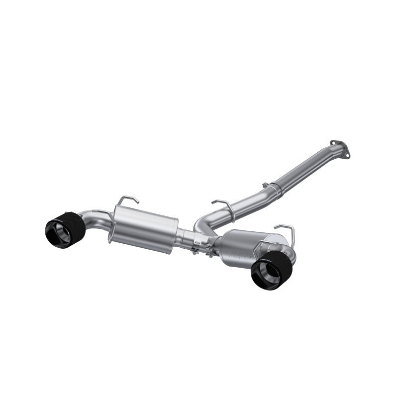MBRP T304 Stainless Steel 3in Dual Split Rear Cat Back w/ Caron Fiber Tips -2013-2026 Subaru BRZ / 2017-2026 Toyota GR86 / 86 / 2013-2016 Scion FR-S